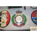 A reproduction Royal Engineers plaque