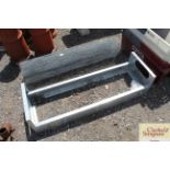 A galvanised trough