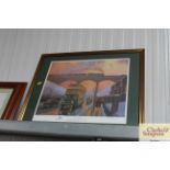 A framed and glazed print "Spring Road Memories" b