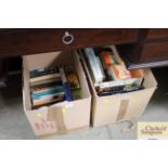 Two boxes of various books