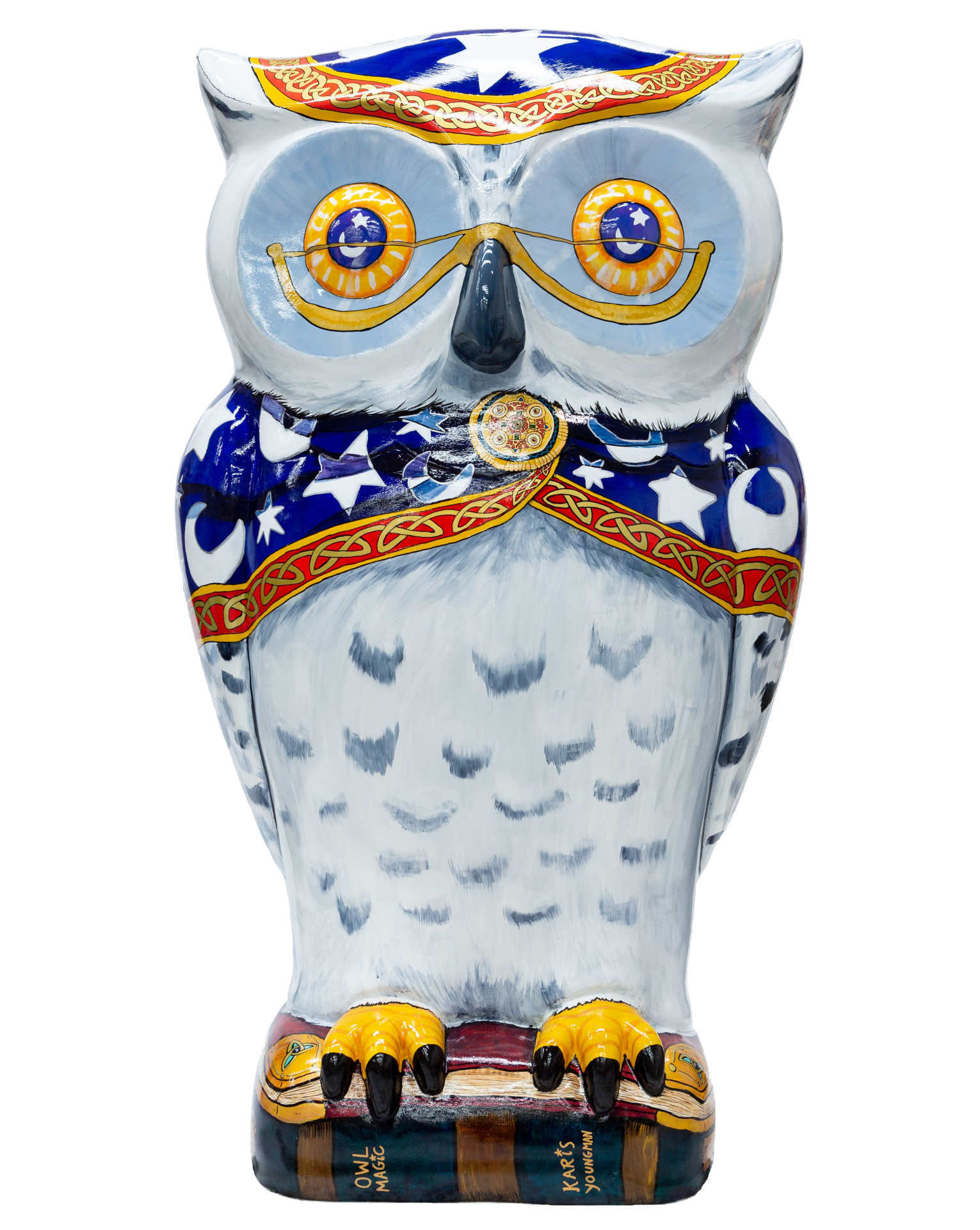 Merlyn The Chief Wiz-Owl by Karis Youngman. Sponsored by George Baker Group.