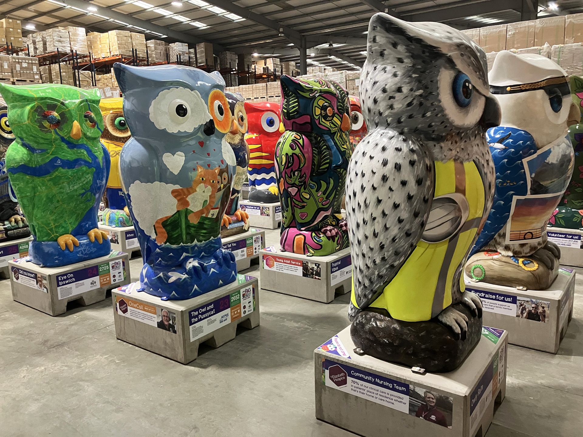 Over 50 owls will be on offer. Further details of the individual will be added to the catalogue