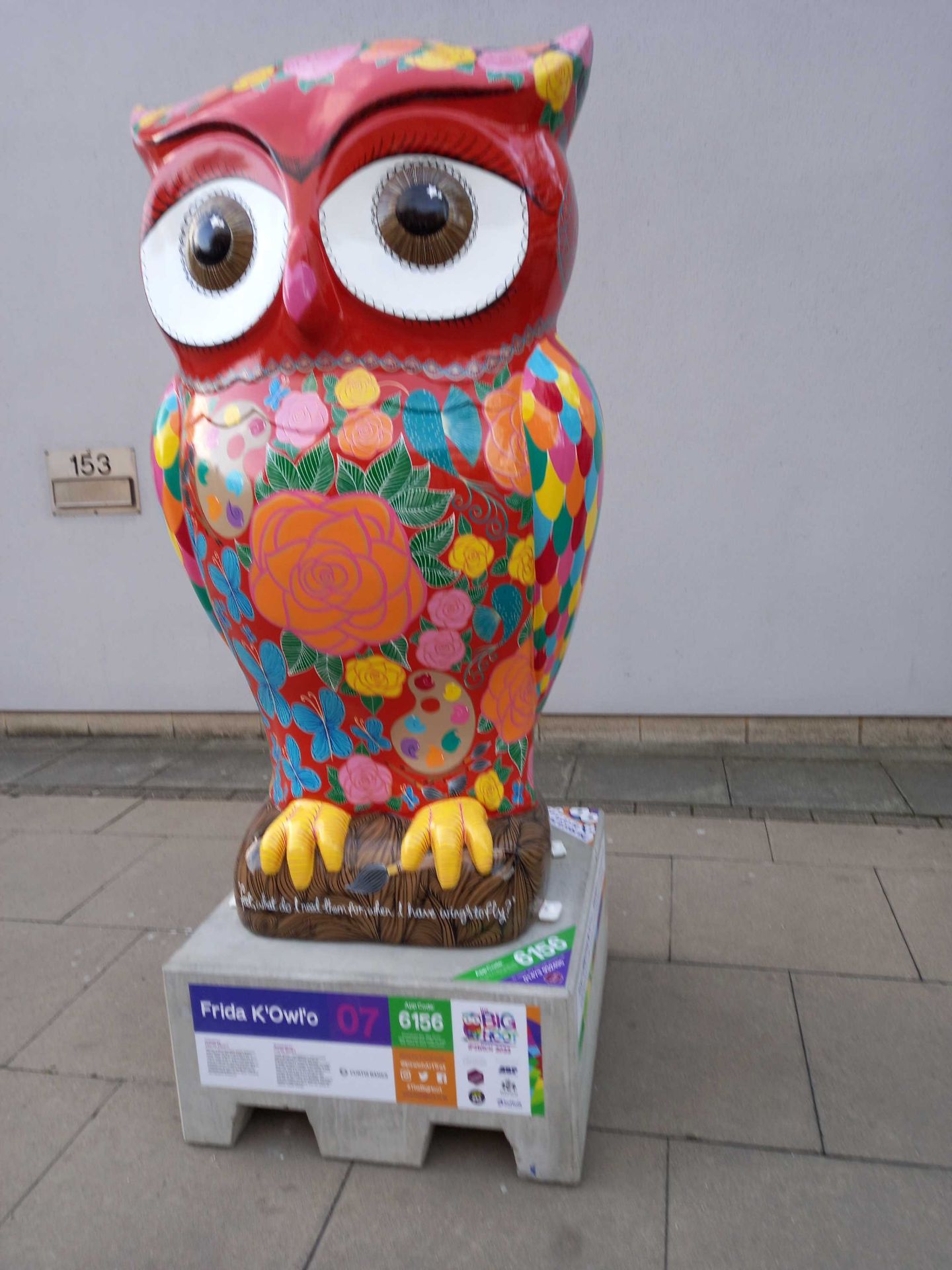 Frida K'Owl'o by Marnie Maurri. Sponsored by Curtis Banks. Artist:              Marnie Maurri - Image 4 of 5