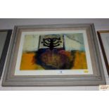 Tom Wood 1993, signed abstract print