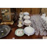 A quantity of various sundry china to include a Bu