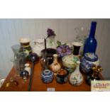 A collection of various jugs, vases and sundry ite