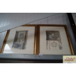 Two framed and glazed prints