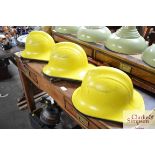 Three fireman's helmets