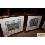 Four pencil signed limited edition prints containe