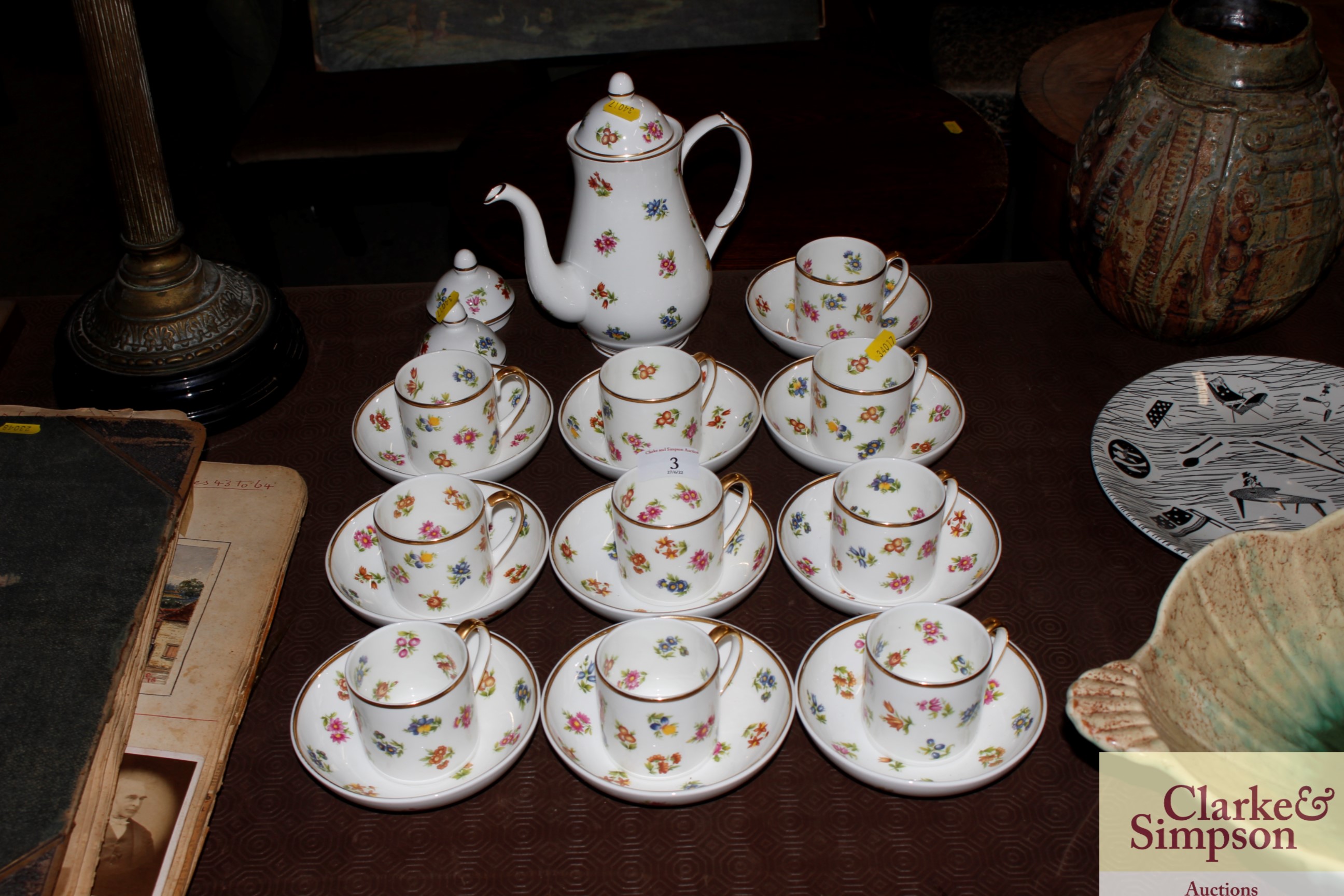 An Eximious Ltd. Porcelain coffee set