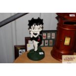 A cast iron Betty Boop doorstop