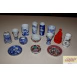 A collection of various small Oriental porcelain i
