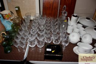 A quantity of good quality table glassware to incl