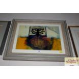 Tom Wood 1993, signed abstract print