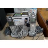 Two Panasonic cordless phones