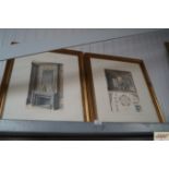 Two framed and glazed prints