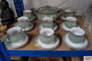 A quantity of Denby teaware with a tureen and cove