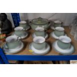 A quantity of Denby teaware with a tureen and cove