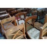 Four Victorian mahogany bar back chairs