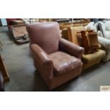 A leather armchair