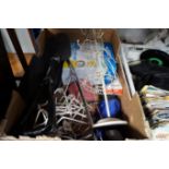 A box containing various sundry items to include a
