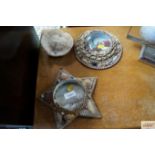 Two Victorian shell decorated pictures