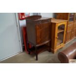 A Maple & Co Edwardian mahogany music cabinet