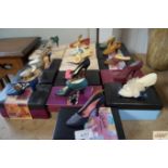 A quantity of various collectors mini shoes