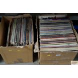 Two boxes of various records