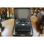 An Olympia typewriter