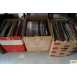 Three boxes of various LPs