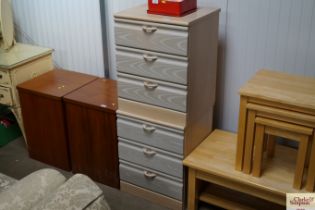 Two G-Plan beside chests fitted three drawers