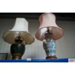 Two table lamps