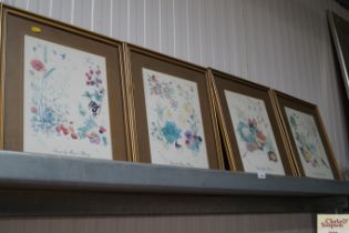 A set of four prints Spring, Summer, Autumn and Wi