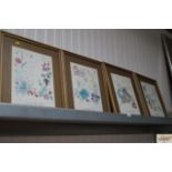 A set of four prints Spring, Summer, Autumn and Wi