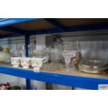 A quantity of various glassware and Royal Albert m