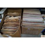 Two boxes of various LP's