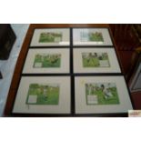 After Crombie, six humorous cricketing prints