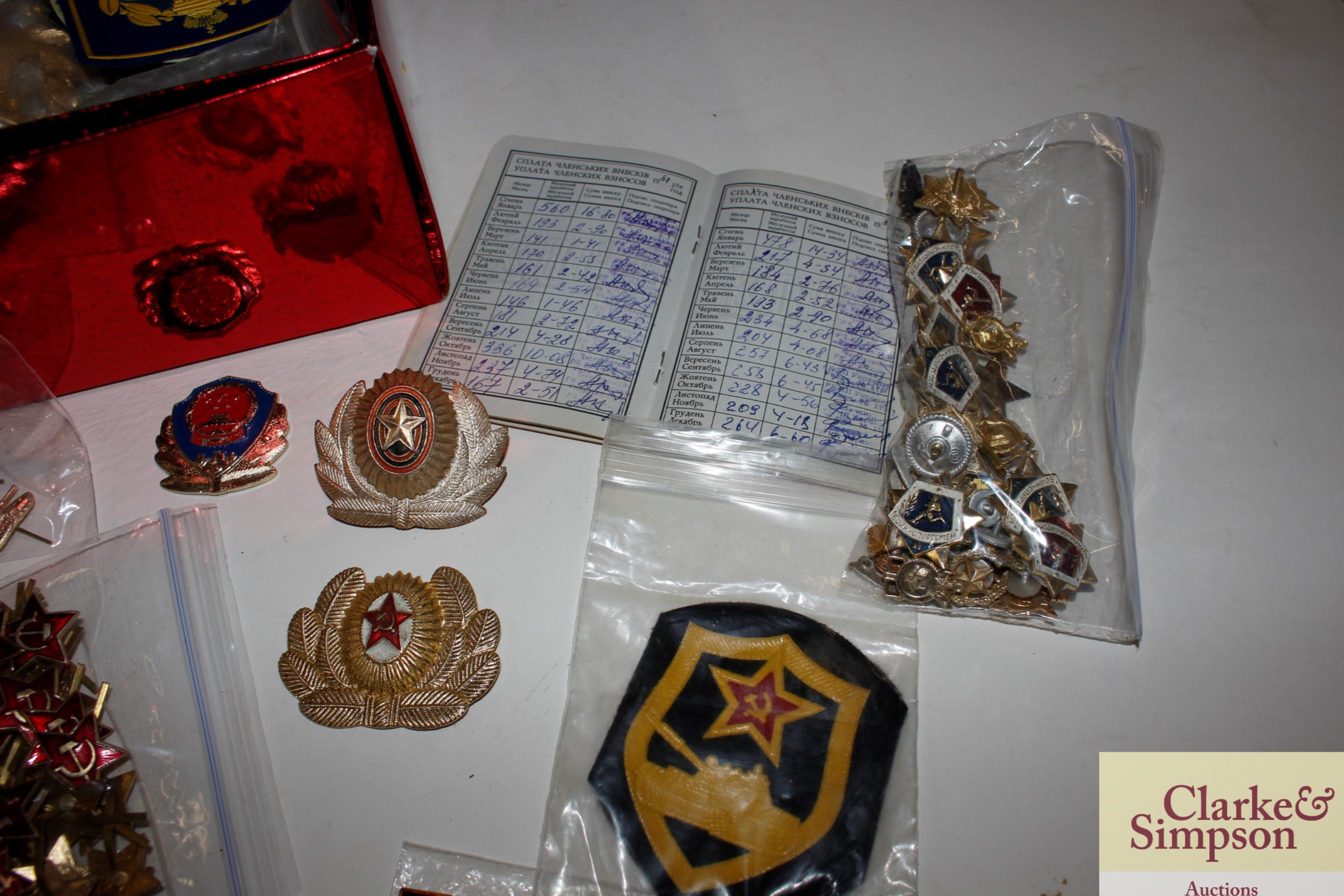 A large amount of Russian Cold War badges, buttons - Image 4 of 6