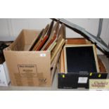 Two boxes of miscellaneous pictures, prints and fr