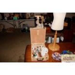 An artists easel box and contents