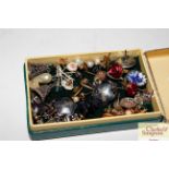 A box of miscellaneous ear-rings etc.