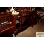 An Edwardian mahogany chiffonier