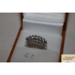 A 925 Cubic Zirconia ring in brown box