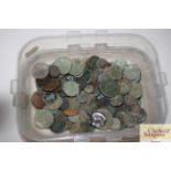 Approx. 200 Roman bronze and other coins