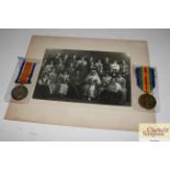 A pair of WW1 medals to 139520 BMBR E.L. Smith RA