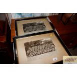 Two framed WW1 period military photograph groups