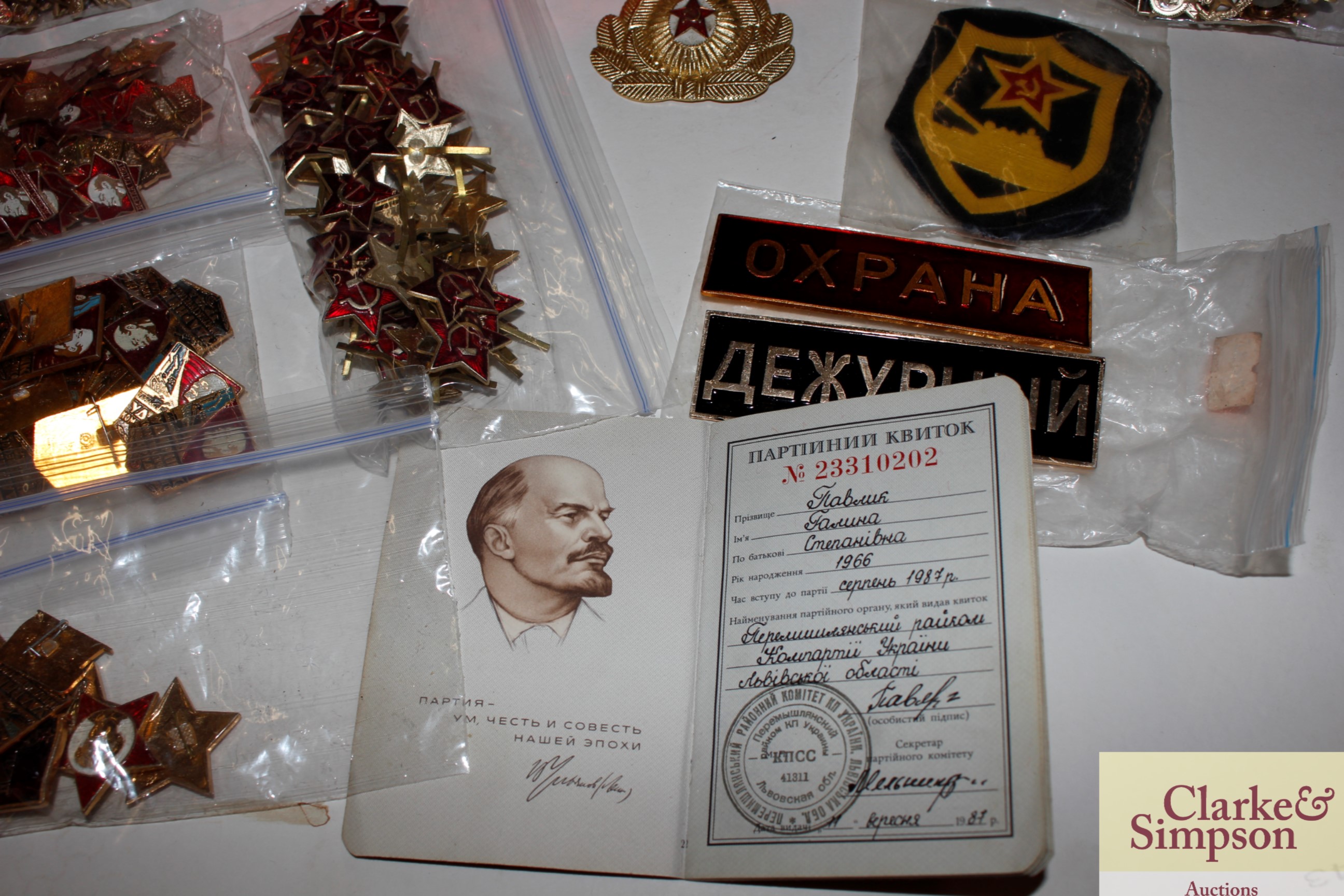 A large amount of Russian Cold War badges, buttons - Image 3 of 6