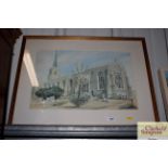 John R Pretty, limited edition print of a church 6