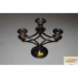 A plated candelabra